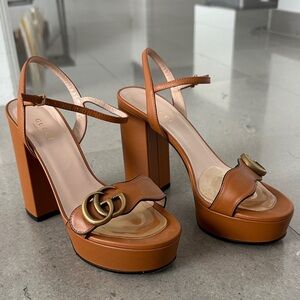 Gucci Marmont Platform Heels